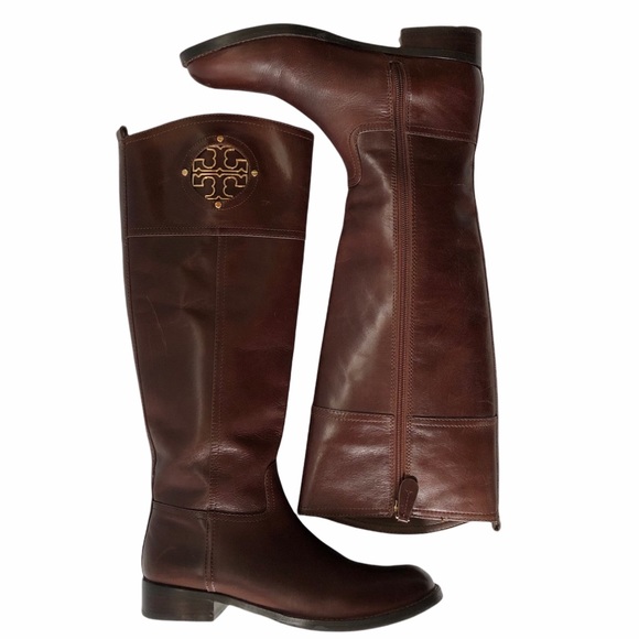Tory Burch Almond Kiernan Riding Boots size 7M - Picture 2 of 16
